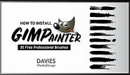 How to Install GIMPainter in GIMP 2.10 | 95 Free Pro Brushes