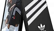 adidas Phone Case Compatible with iPhone 13, Black and White Stripes Design, Shockproof, Impact-Resistant, Fully Protective Originals Cell Phone Cover with Snap-On Design