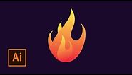 Create a Flame Icon with Tutvid | Learn from the Experts | Adobe Creative Cloud