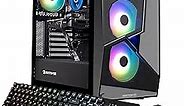 iBUYPOWER Pro Gaming PC Computer Desktop SlateMR 281a (AMD Ryzen 5 5600G 3.9 GHz, Nvidia Geforce RTX 3060 12GB, 16GB DDR4, 500GB NVME SSD, WiFi Ready, VR Ready, Windows 11 Home)