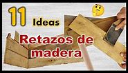 11 IDEAS FÁCILES RECICLANDO MADERA 2023 / Manualidades con trozos de tablas de madera / wood crafts