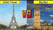 Eiffel Tower vs Big Ben Height, Floors, Cost Comparison