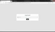 How to Create Forgot Password Form in html and css
