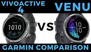 Vivoactive 4 vs Venu - Garmin Smartwatch Feature Comparison and Review