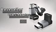 Right-Angled USB C Extension Adapter 3 Pack