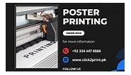 📣 Make a statement with our high-quality poster printing services! 🖨️🌟 🔹 Looking to promote an event, advertise your business, or showcase your artwork? Our professional poster printing services are here to bring your visuals to life with stunning clarity and vibrant colors. 🔹 Posters are a versatile and effective marketing tool, capturing attention and conveying your message in a visually appealing way. Whether you need posters for your store, office, or upcoming event, we have you covered