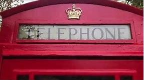 Red K6 telephone box renovation-Log store