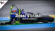 Rossi's crash on Lap 1 | 2020 #FrenchGP