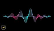 Dynamic Sound Wave Background Design | Adobe Illustrator Tutorials