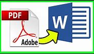 How to Convert PDF to Word FREE Download - Without Any Software