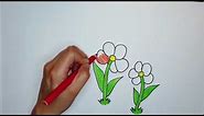 Kako nacrtati cvijeće / how to draw a flowers