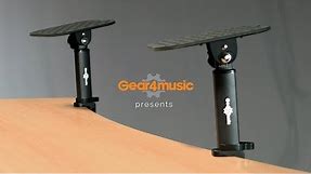 Desk Clamp Monitor Speaker Stands by Gear4music | Gear4music demo