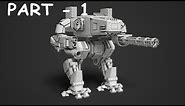 Mech robot modeling 3ds max tutorial part - 1