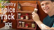 Country spice rack from pallet wood. Recycled charm.