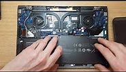 Samsung NP900X3C Battery installation and disassembly tutorial for reference