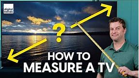 How to measure a TV and what size TV is right for you
