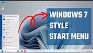 Get the Classic windows 7 start menu using Open-Shell