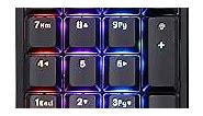 MOTOSPEED Macro Mechanical Numeric Keypad USB Wired 21 Keys Mini Numpad Portable Keypad RGB Backlight Gaming Keypad Extended Layout for Cashier(Fully Programmable Keys)