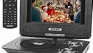 7" Portable DVD Player,Car DVD Player Support SD Card/USB/Multiple Disc Formats, Remote Control, Car Charger, Power Adaptor (Black)