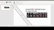 Move, Rotate, and Control Ruler in Microsoft PPT and How to Draw Parallel Lines in Microsoft PPT