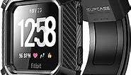 SUPCASE Watch Bands for Fitbit Versa & Fitbit Versa Lite, [Unicorn Beetle Pro] Protective Replacement Wristband Case Band for Fitbit Versa (Black)