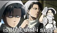 Levi being a clean freak moments