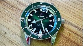 Rado Captain cook 42mm green dial (unboxing and reviewing)
