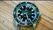 Rado Captain cook 42mm green dial (unboxing and reviewing)