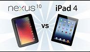 Nexus 10 vs iPad 4