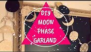 DIY Moon phase garland/ do it yourself