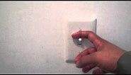 How to turn off a light switch