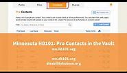 HB101: Pro Contacts in the Vault