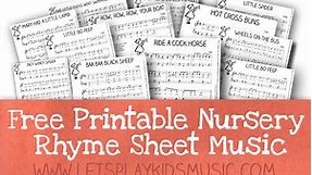 Free Resources - Free Sheet Music and Theory Printables