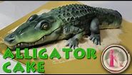 Kricky cakes and airbrush cake decorating: realistic alligator cake tutorial