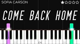 Sofia Carson - Come Back Home (From “Purple Hearts”) | EASY Piano Tutorial
