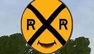 Talking Train Sign | Railroad Crossings Gates | Train Safety | Lots & Lots of Trains