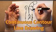 Learn How to Draw Continuous Contour Line Drawing Hand