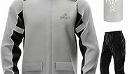 IRON JIA'S Rain Suit, Motorcycle Rain Gear Suit for Men & Women, Jackets & Pants Reflective Waterproof Breathable Rainsuit