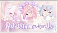 Pastel Anime Icon decals/decal Ids | For your Royale high journal (,,๏ ⋏ ๏,,)