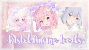 Pastel Anime Icon decals/decal Ids | For your Royale high journal (,,๏ ⋏ ๏,,)