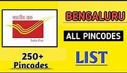 Pin Code List of Bangalore City in Karnataka State || Post Offices Details of Bangalore in Karnataka