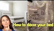 How To Decorate Bed with Curtains | Curtain Home Decor for Bedroom | Bedroom Interior Design
