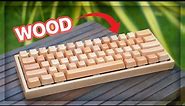 This keyboard is made from WOOD