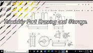 Mechanical Assembly Drawing of Parts in Inventor. Part 1 of 3.
