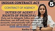 Duties of an Agent / Rights of a Principal | Contract of Agency (Contract Act 1872)