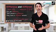 Difference & Different | OneMinuteEnglish EP#11
