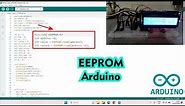 Tutorial Cara Program Menyimpan Data di Arduino Dengan EEPROM serta Cara Menyimpan Data Negatif
