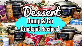 *FOUR* DUMP AND GO CROCKPOT DESSERTS! | TASTY FALL INSPIRED SLOW COOKER DESSERTS 2020 /JULIA PACHECO