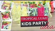 Bird of Paradise Napkin Fold | Kids Hawaiian Luau Party Decor