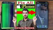 Fix All iPhone Flashing Green Screen | How to fix iPhone X blinking screen green | 2022 | Green LCD